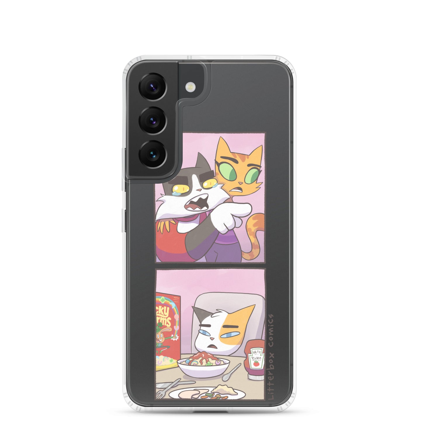 Cat Yelling at Cat Meme Samsung Case