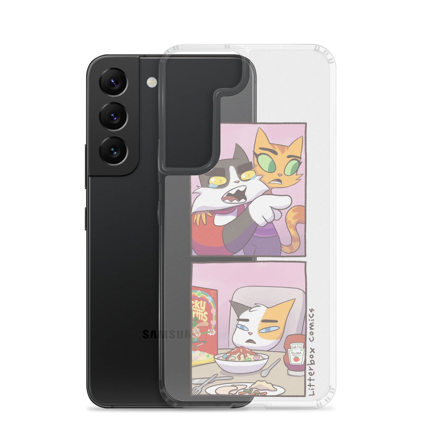 Cat Yelling at Cat Meme Samsung Case