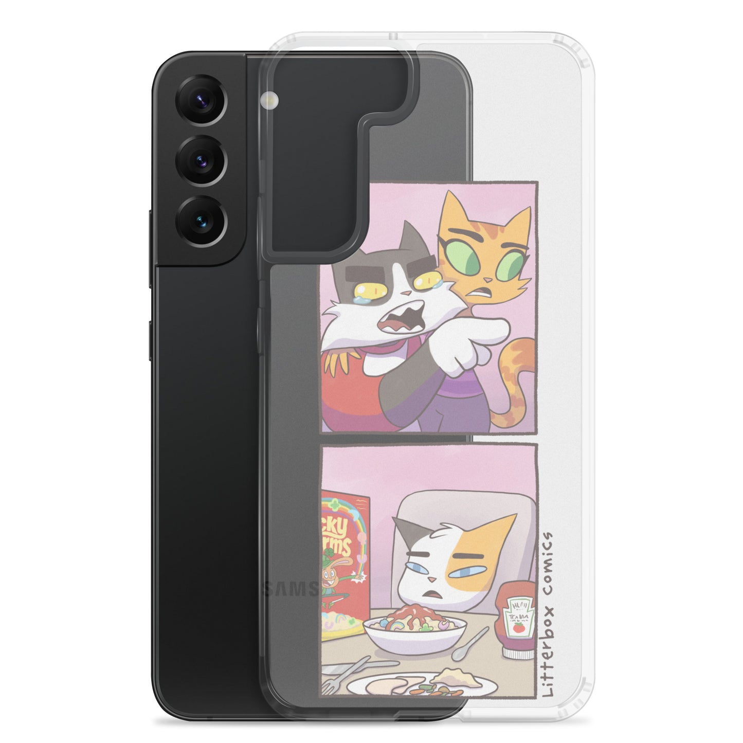 Cat Yelling at Cat Meme Samsung Case