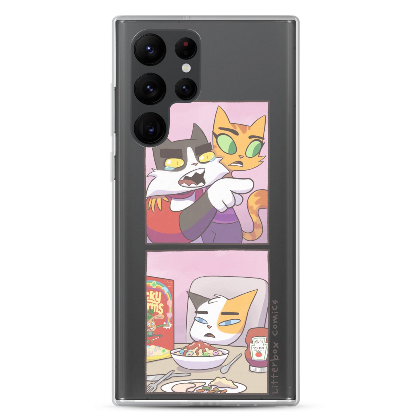 Cat Yelling at Cat Meme Samsung Case