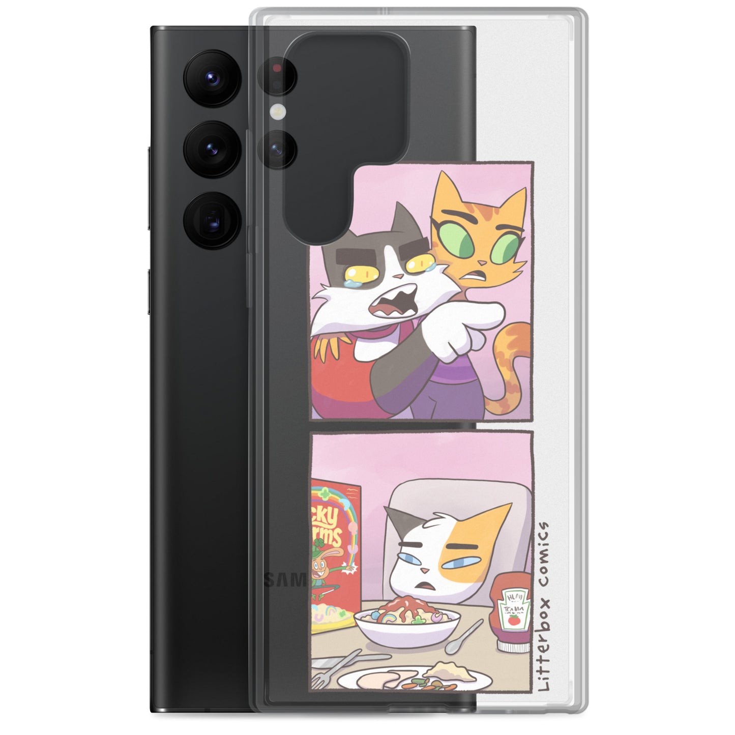 Cat Yelling at Cat Meme Samsung Case