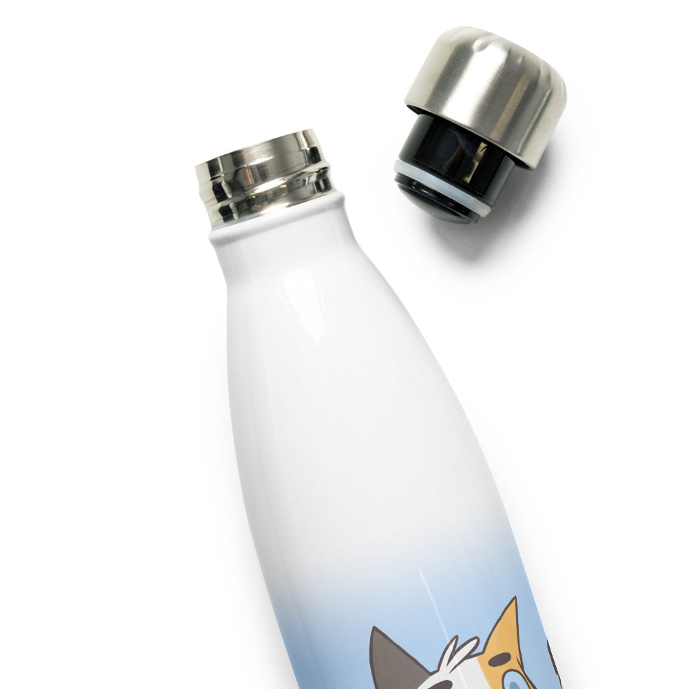 Litterbox Family Heads Water Bottle