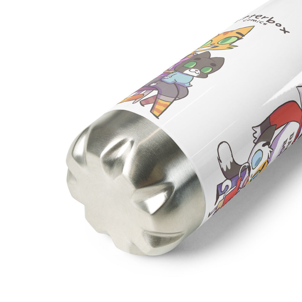 Litterbox Family Photos Water Bottle