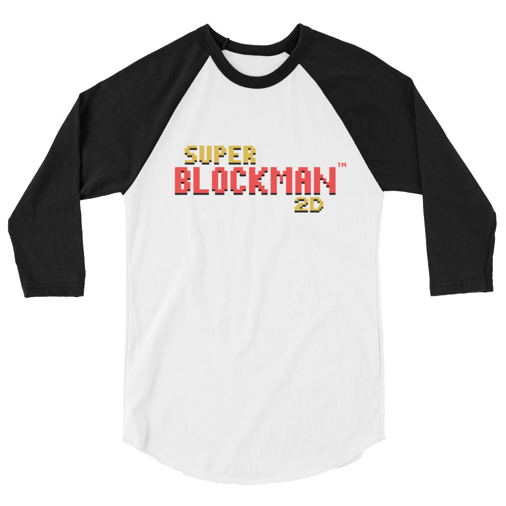 Super Blockman 2D Raglan T-Shirt