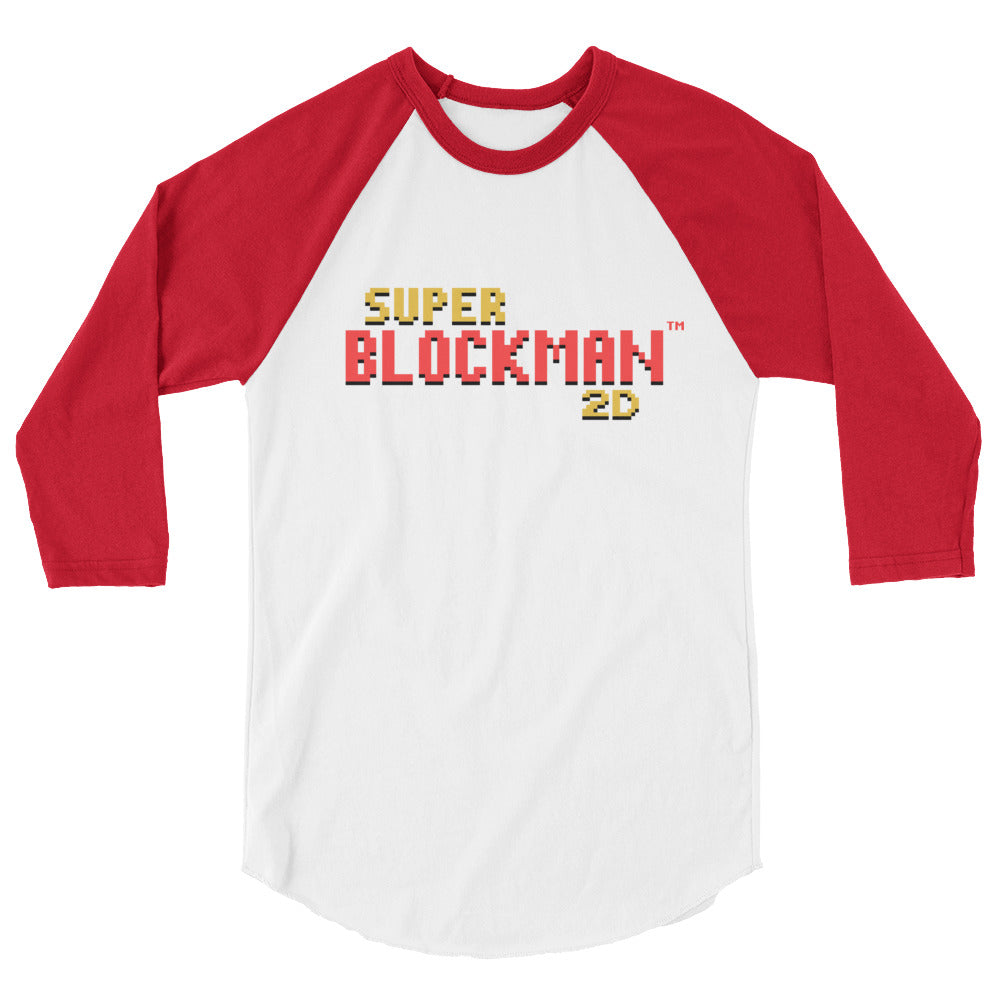 Super Blockman 2D Raglan T-Shirt