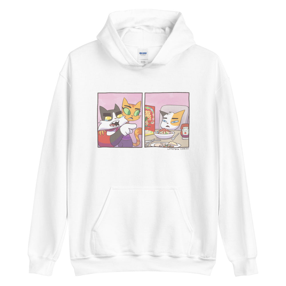 Cat Yelling at Cat Meme Unisex Hoodie