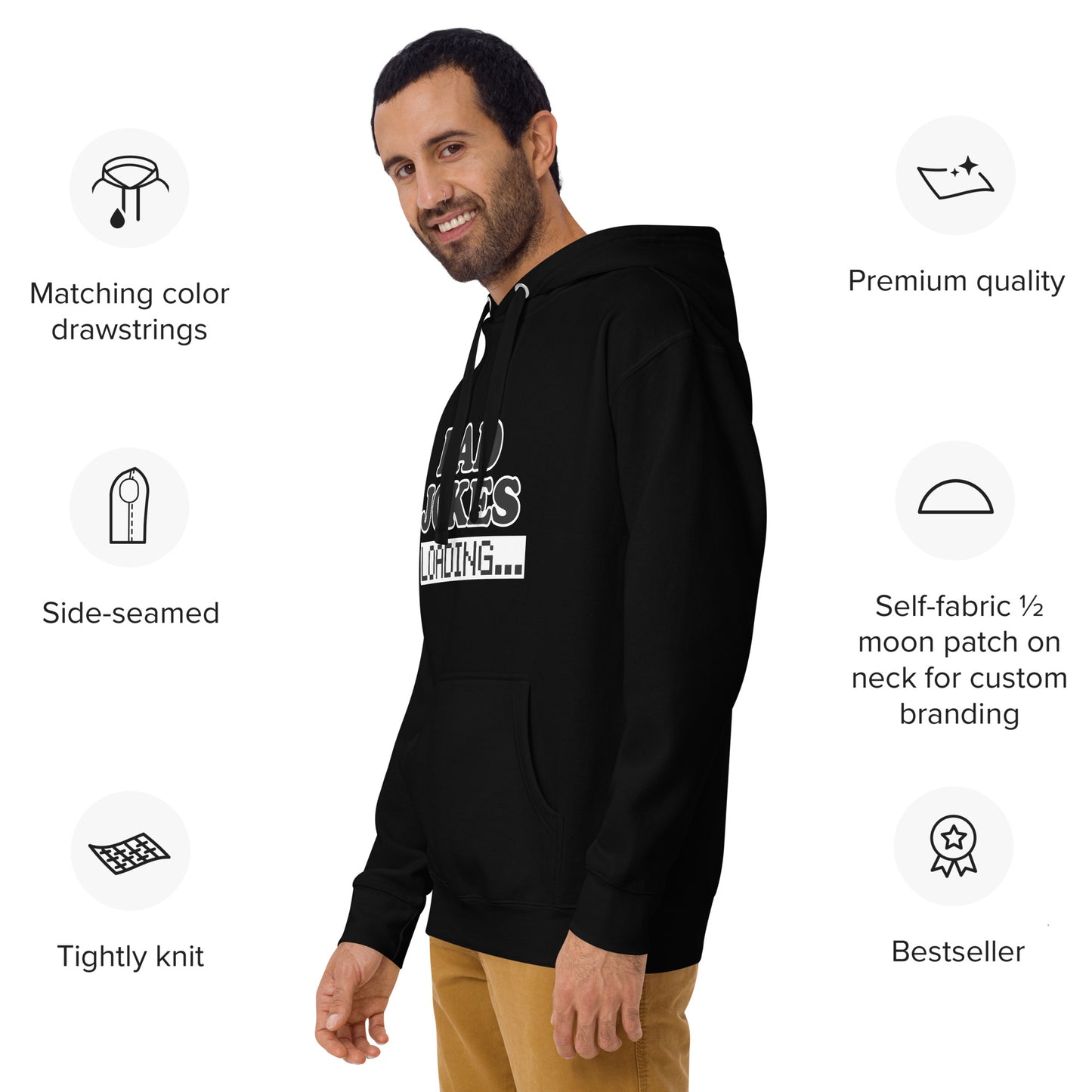 DAD JOKES Loading... Unisex Hoodie