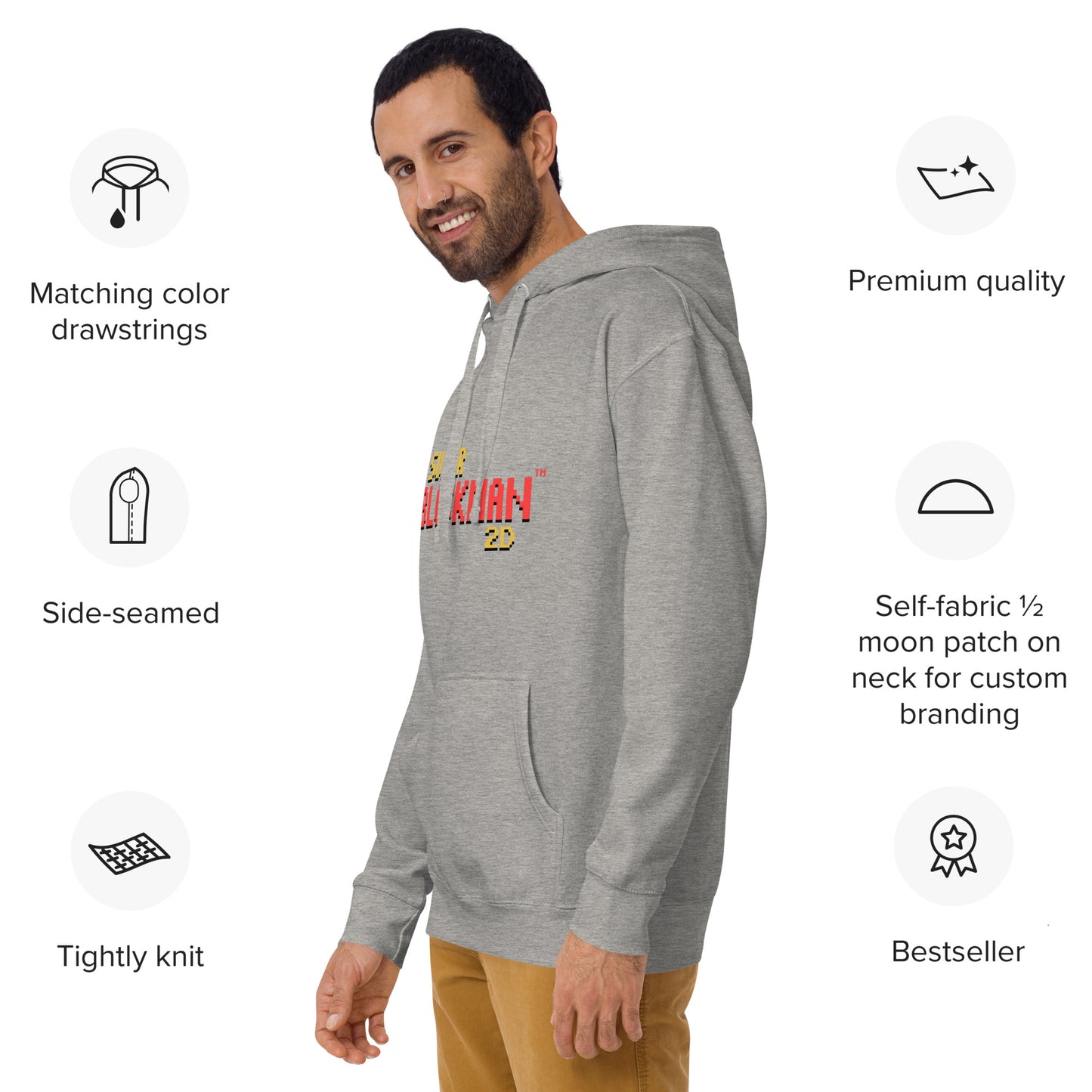 Super Blockman 2D Unisex Hoodie