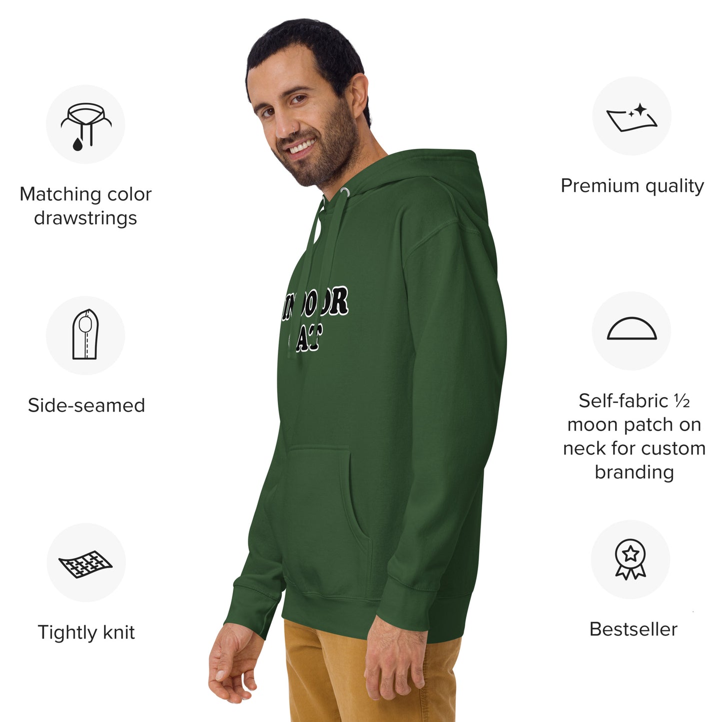 Indoor Cat Unisex Hoodie