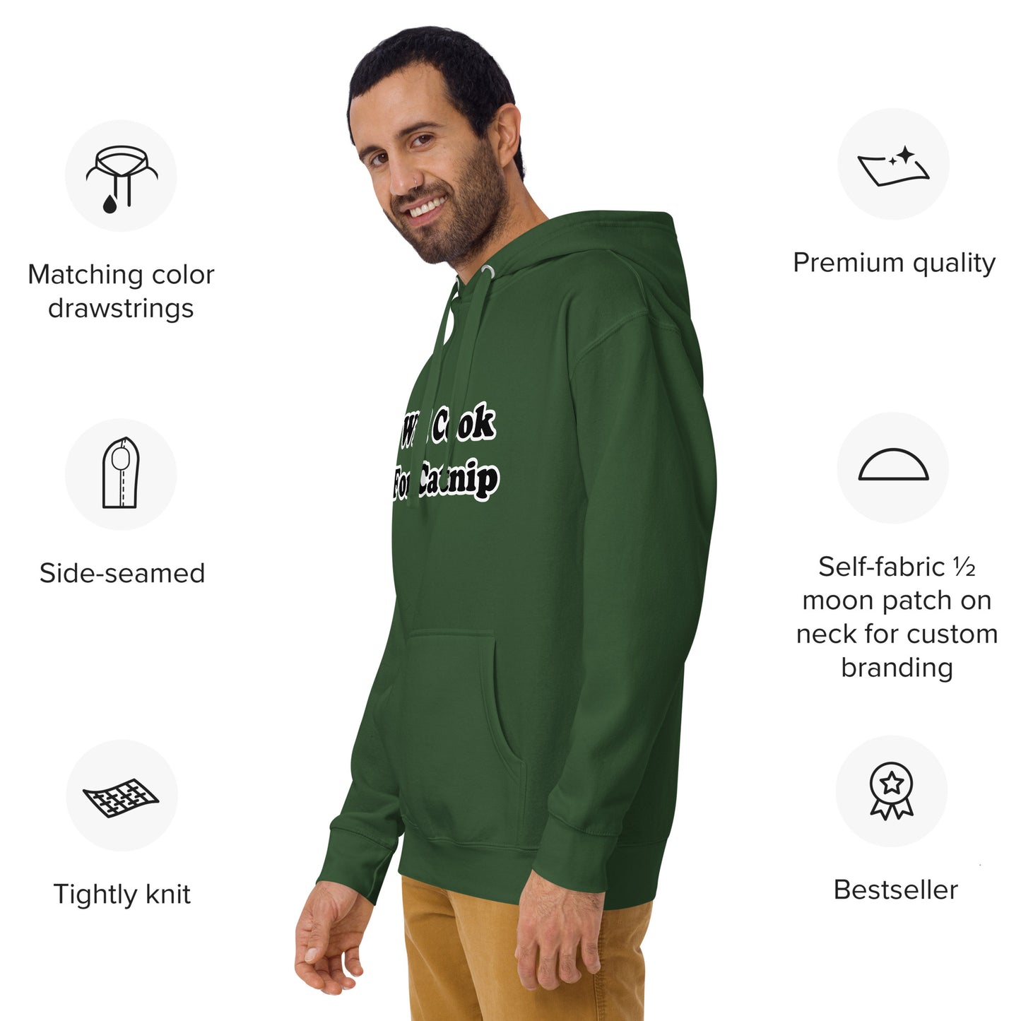 Will Cook For Catnip Unisex Hoodie