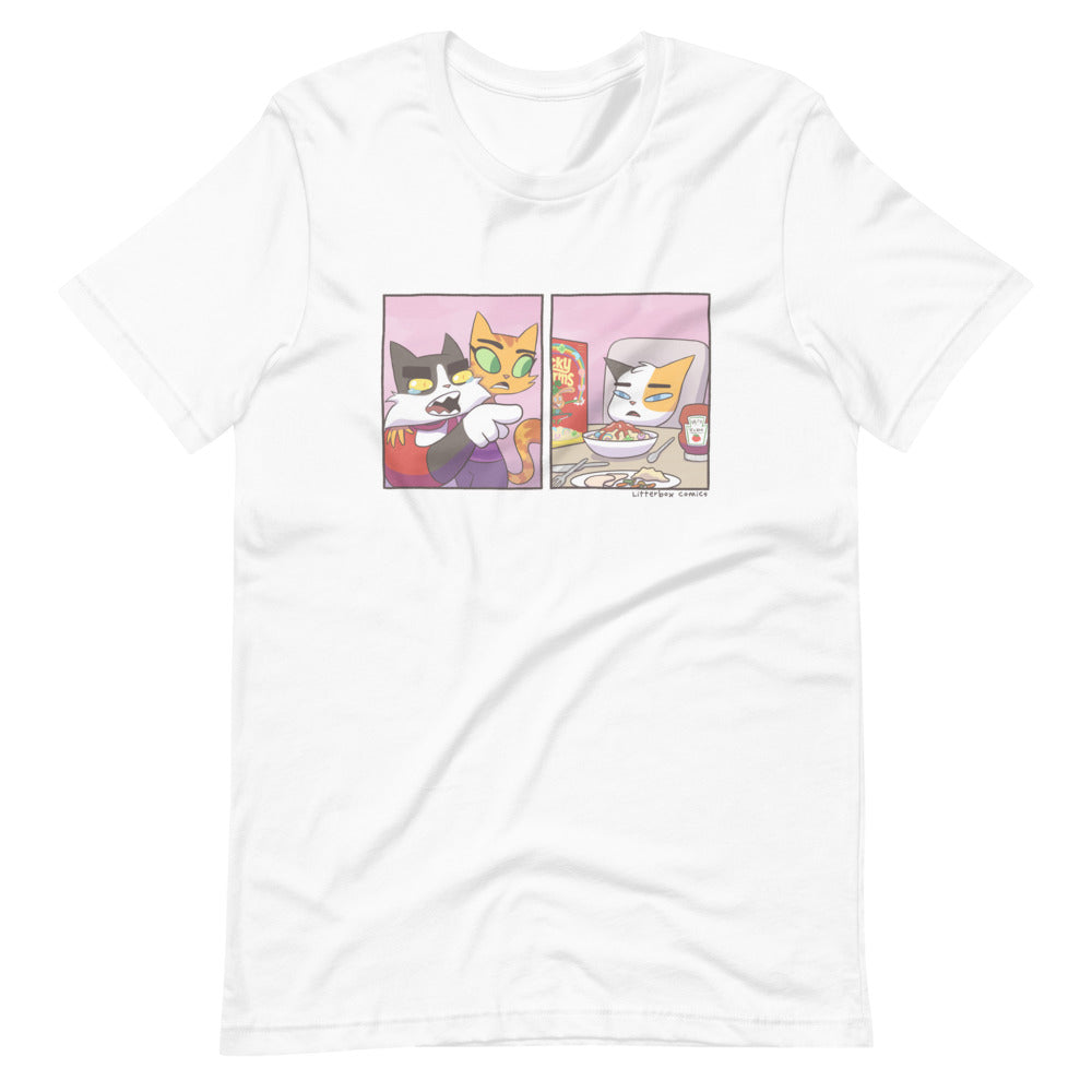Cat Yelling at Cat Meme Unisex T-Shirt