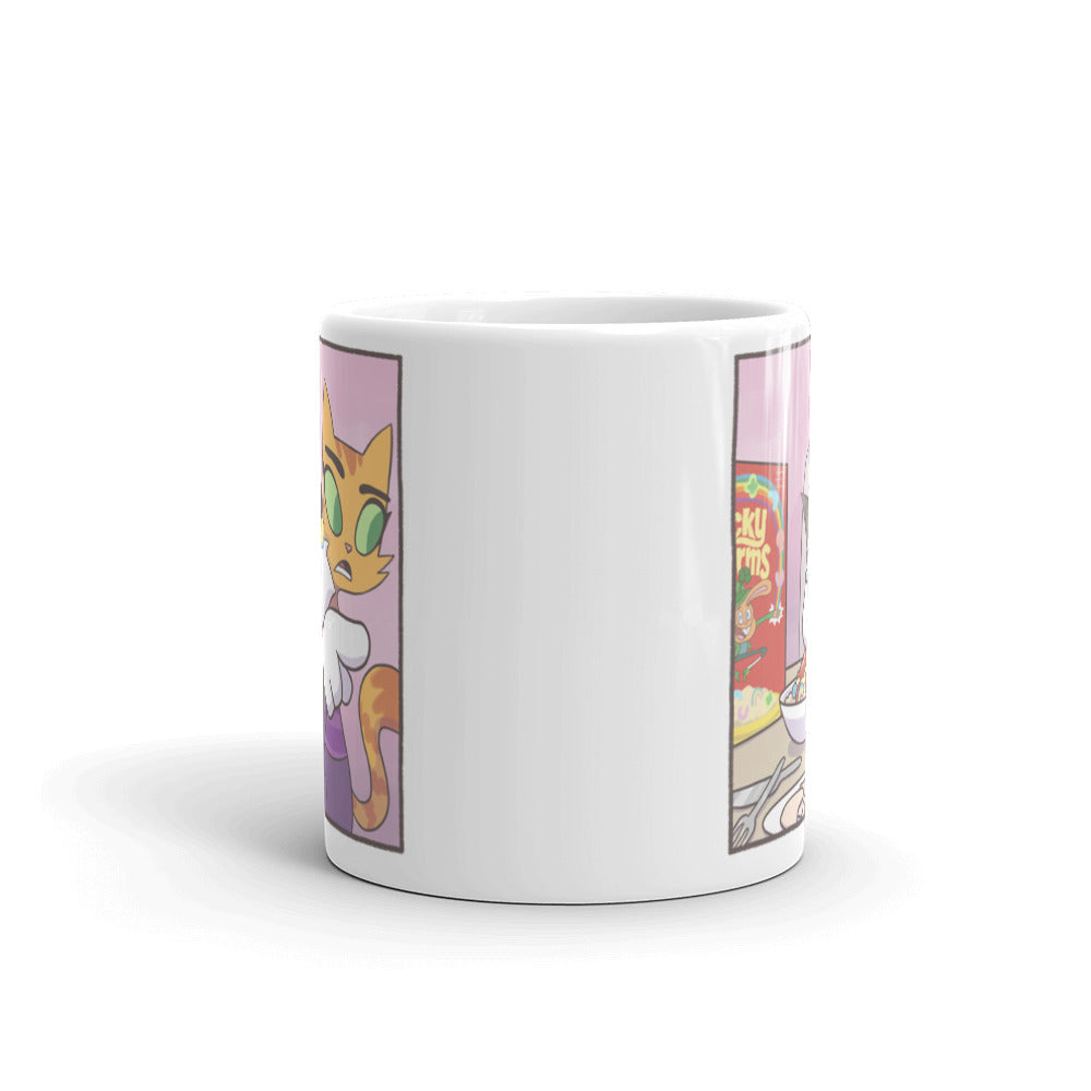 Cat Yelling at Cat Meme Mug