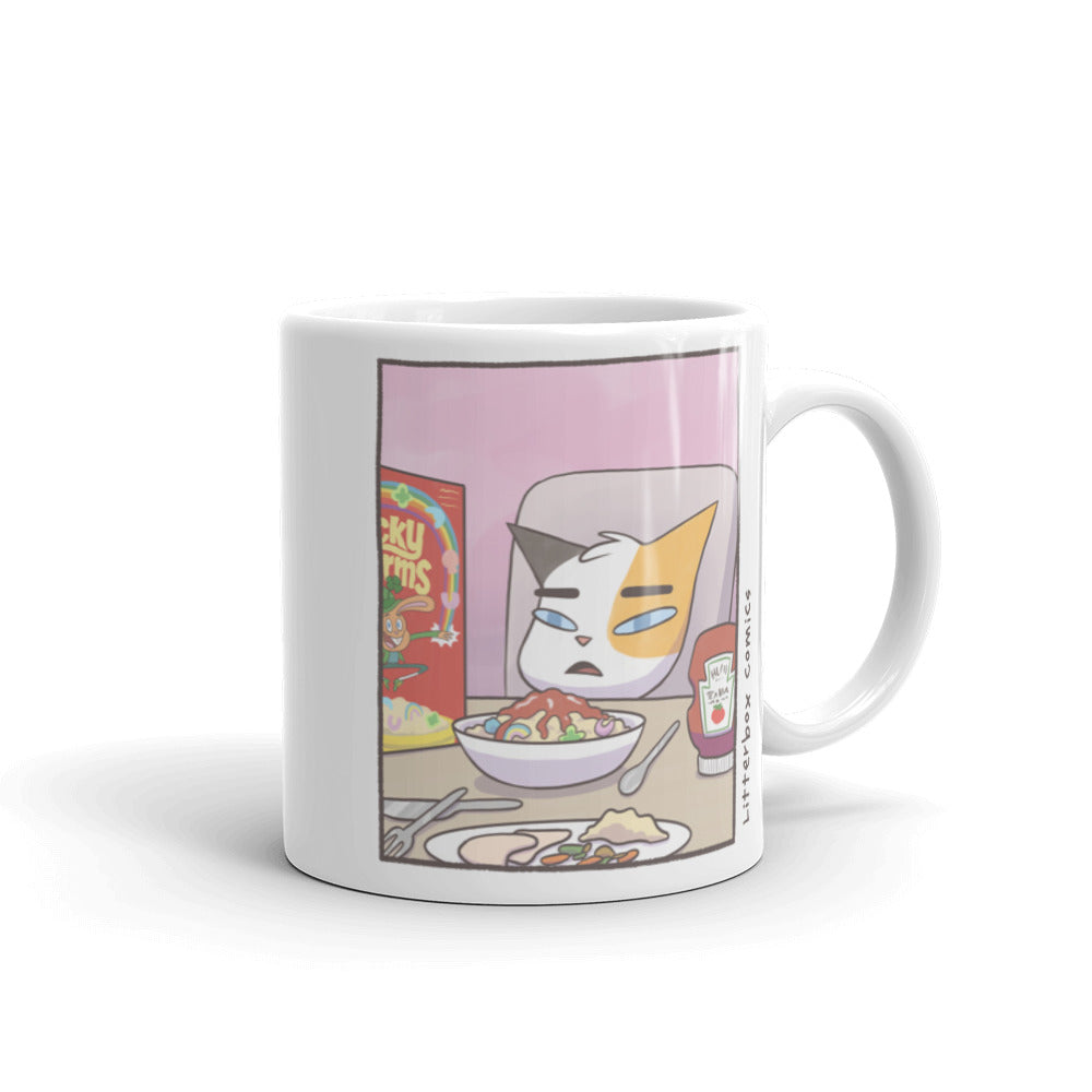 Cat Yelling at Cat Meme Mug