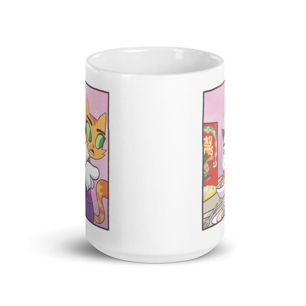 Cat Yelling at Cat Meme Mug