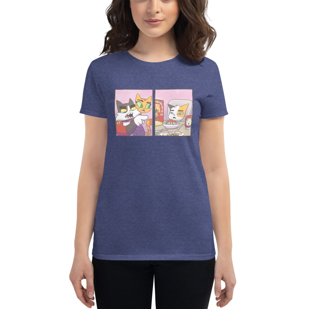 Cat Yelling at Cat Meme Women's T-Shirt