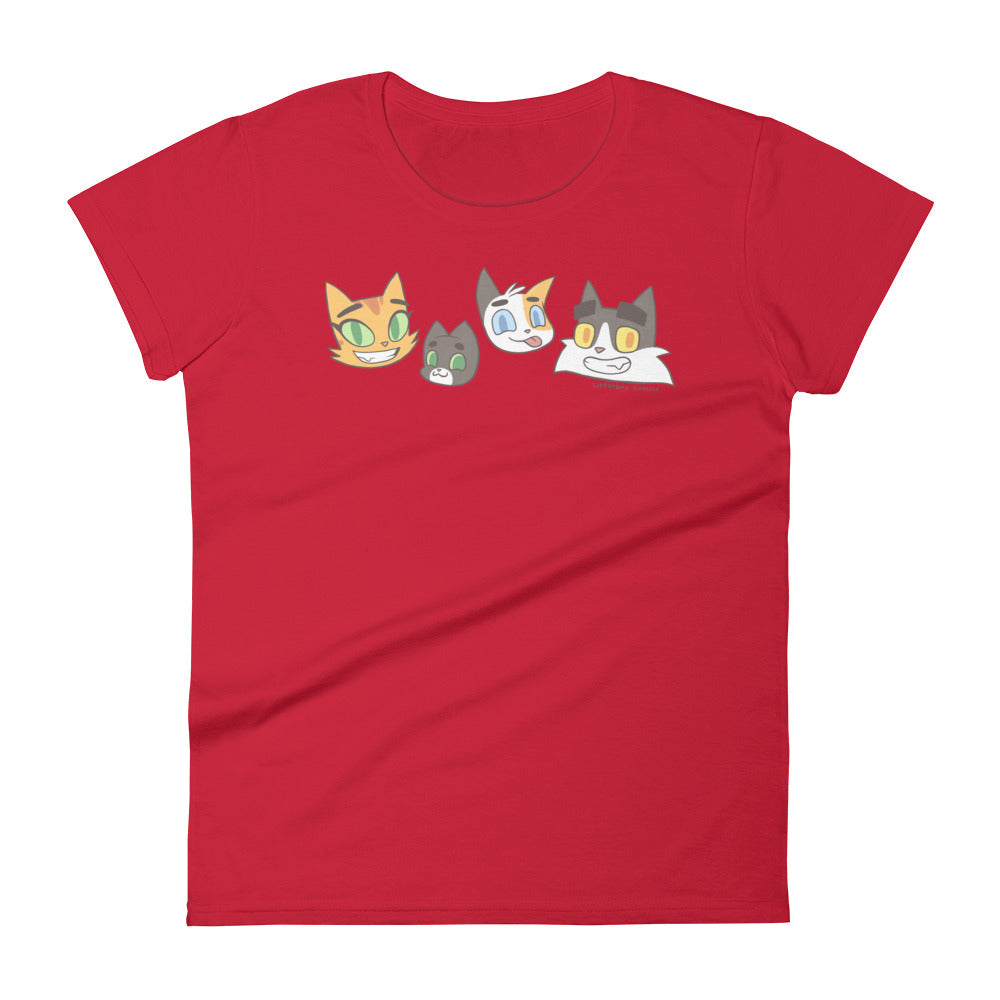 Litterbox Family Heads Women's T-Shirt