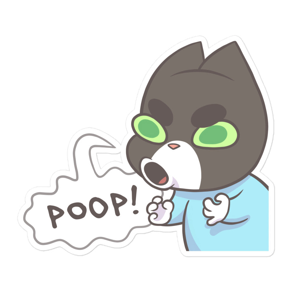 "POOP!" Vinyl Sticker