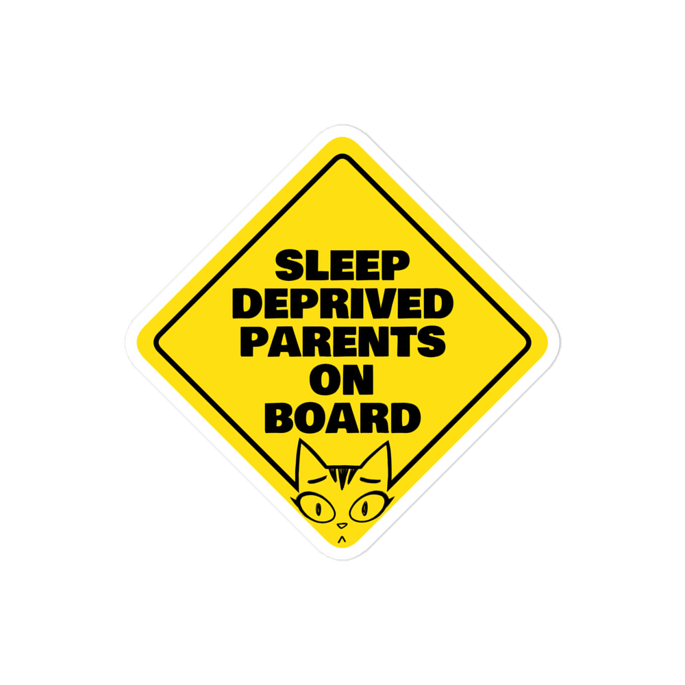 Sleep Deprived Parents On Board Magnet