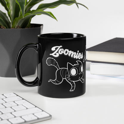 Zoomies Black Mug