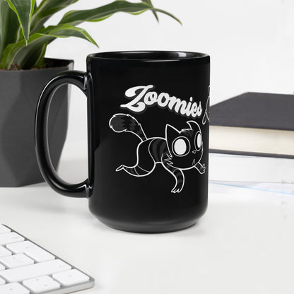 Zoomies Black Mug
