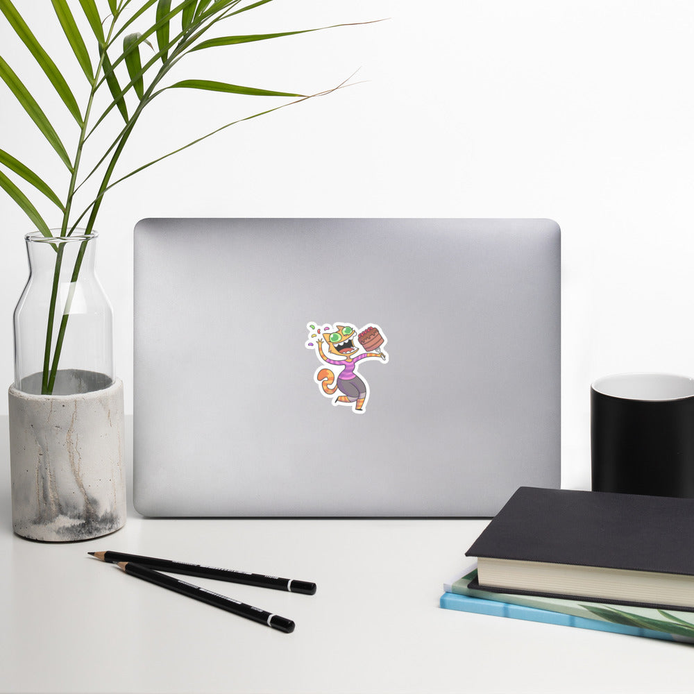 Fran Sneakin' Snacks Vinyl Sticker