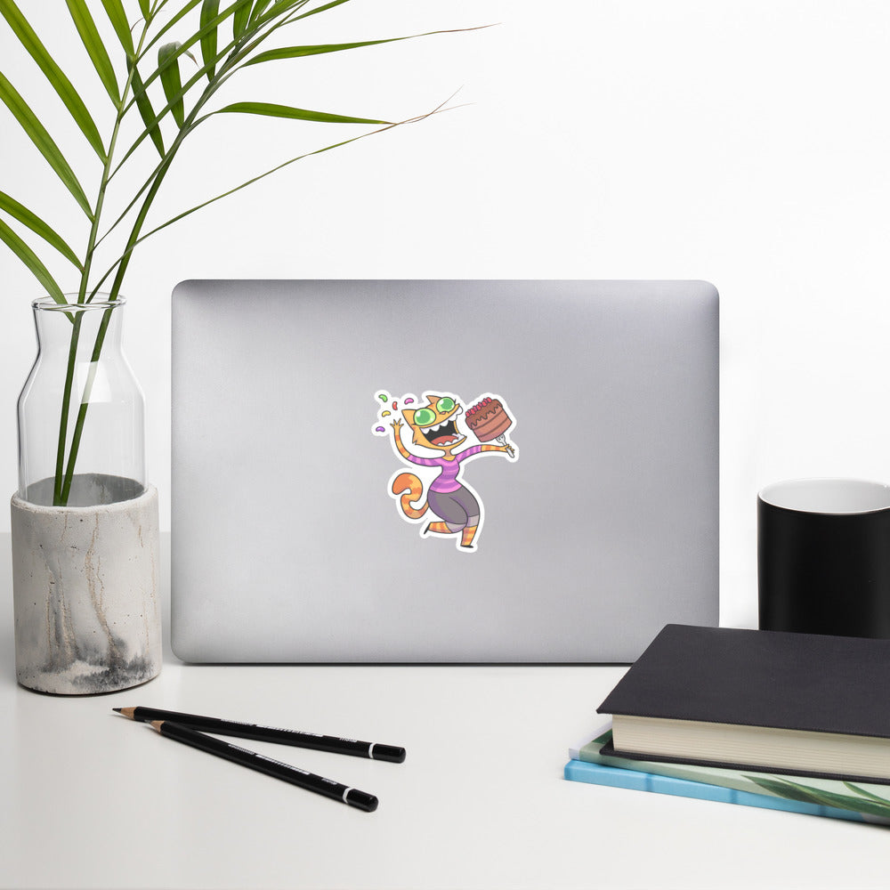 Fran Sneakin' Snacks Vinyl Sticker