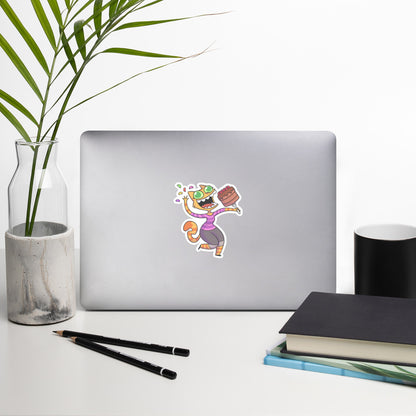 Fran Sneakin' Snacks Vinyl Sticker