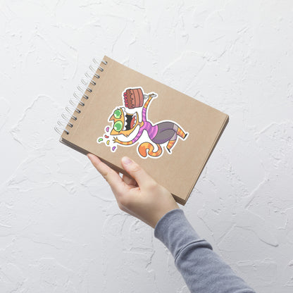 Fran Sneakin' Snacks Vinyl Sticker