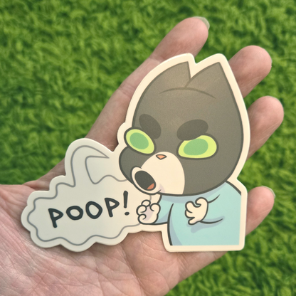 "POOP!" Vinyl Sticker