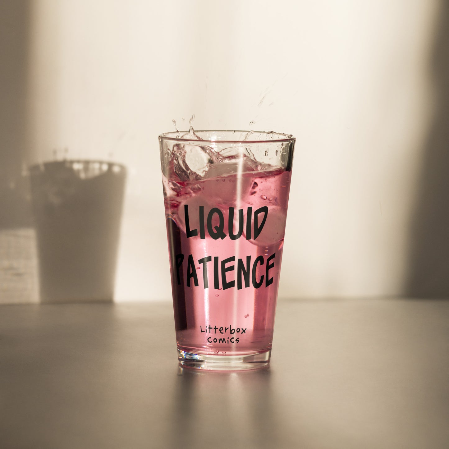 Liquid Patience Pint Glass