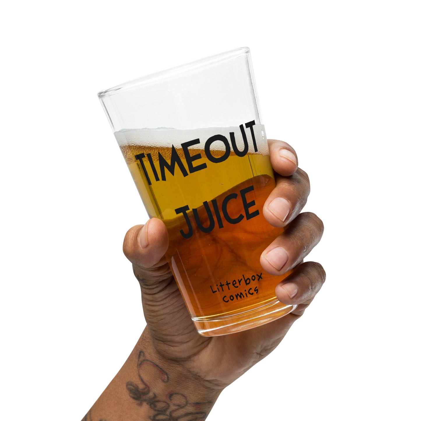 Timeout Juice Pint Glass