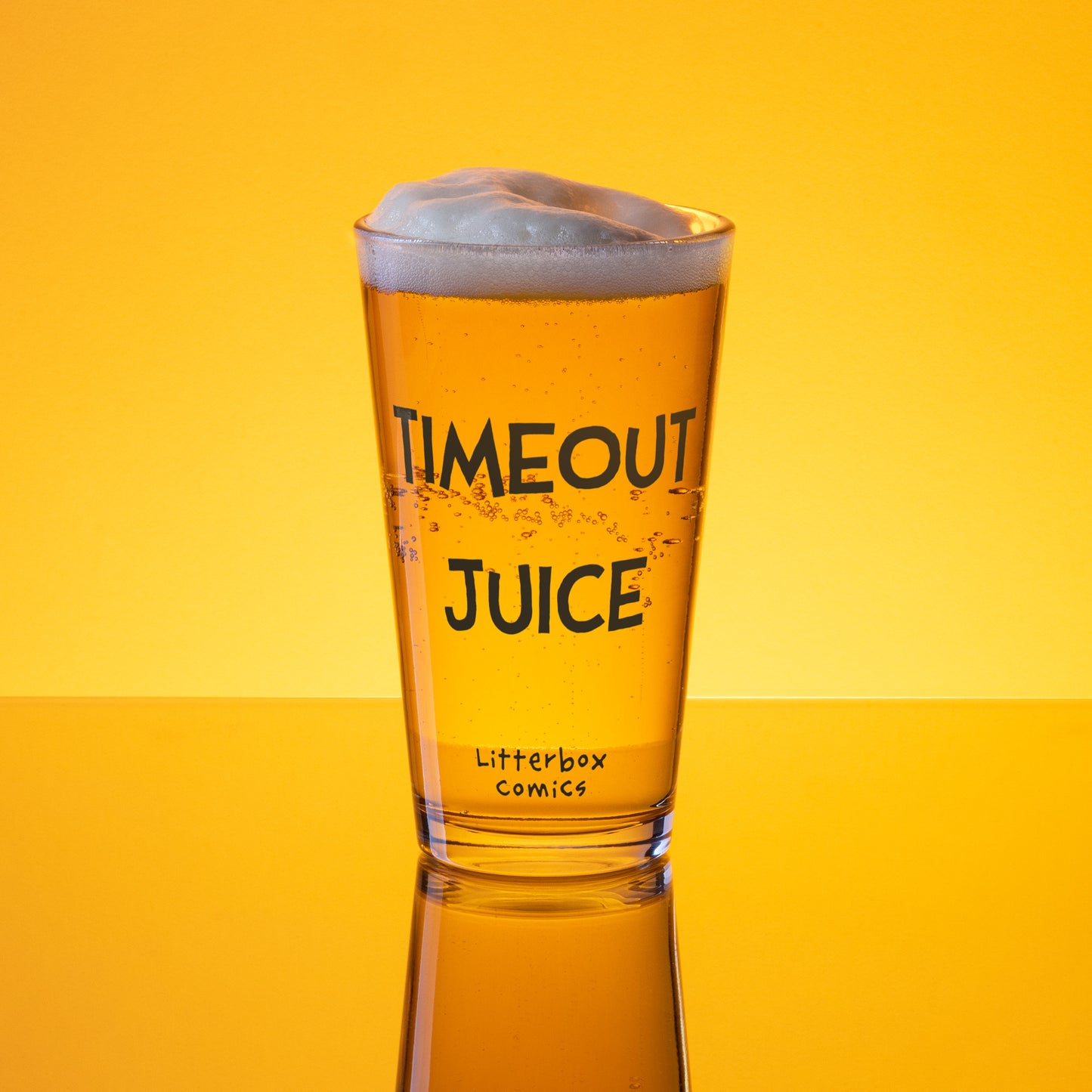 Timeout Juice Pint Glass