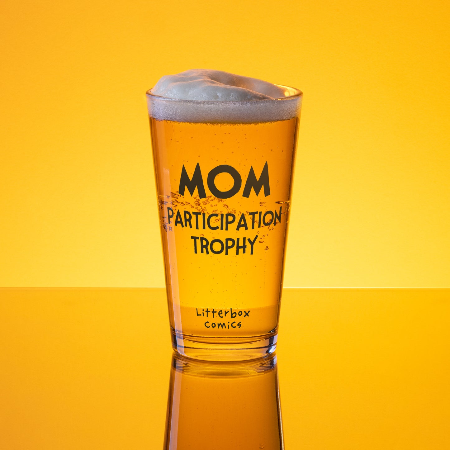 MOM Participation Trophy Pint Glass