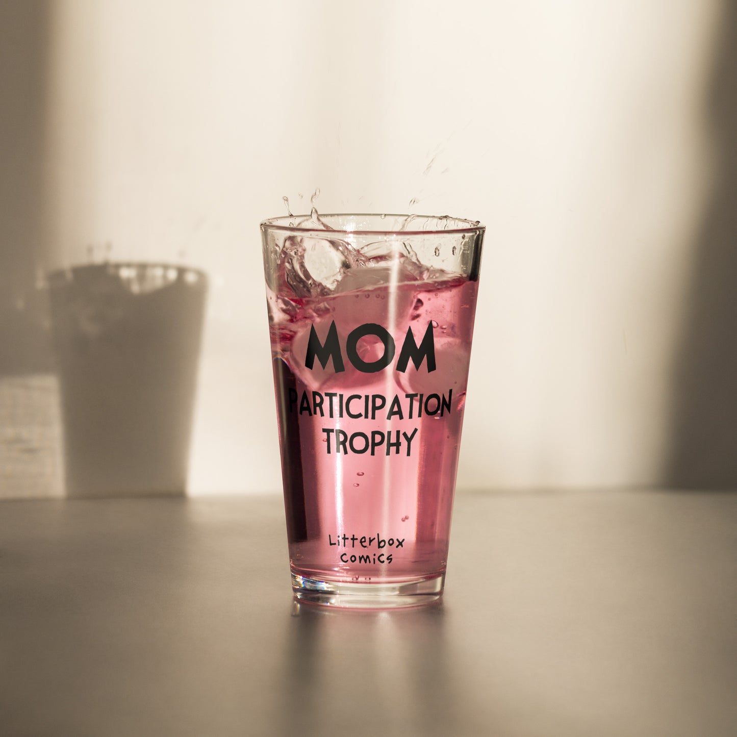 MOM Participation Trophy Pint Glass