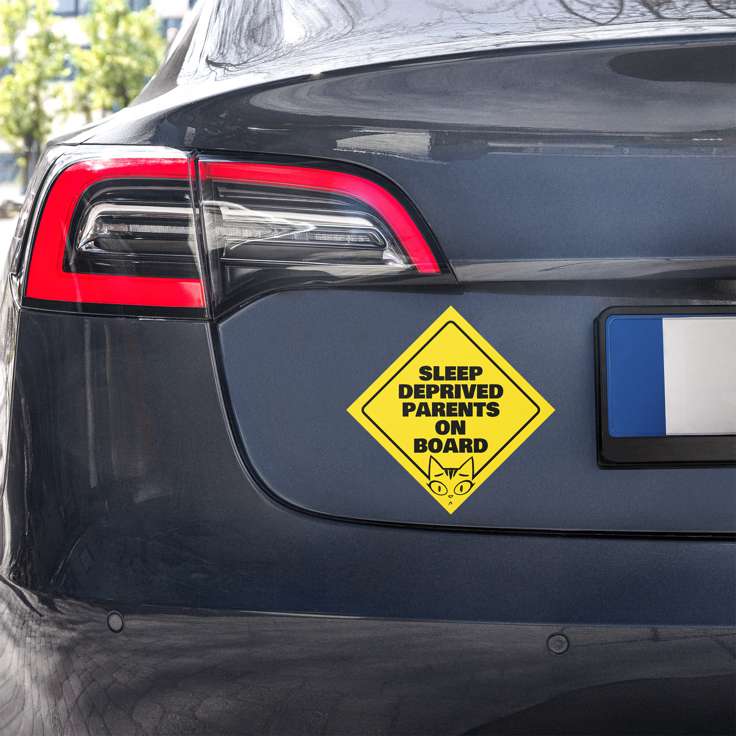 Sleep Deprived Parents on Board Car Magnet