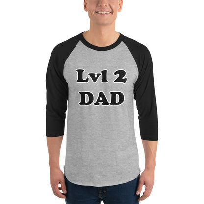 Lvl 2 Dad Raglan T-Shirt