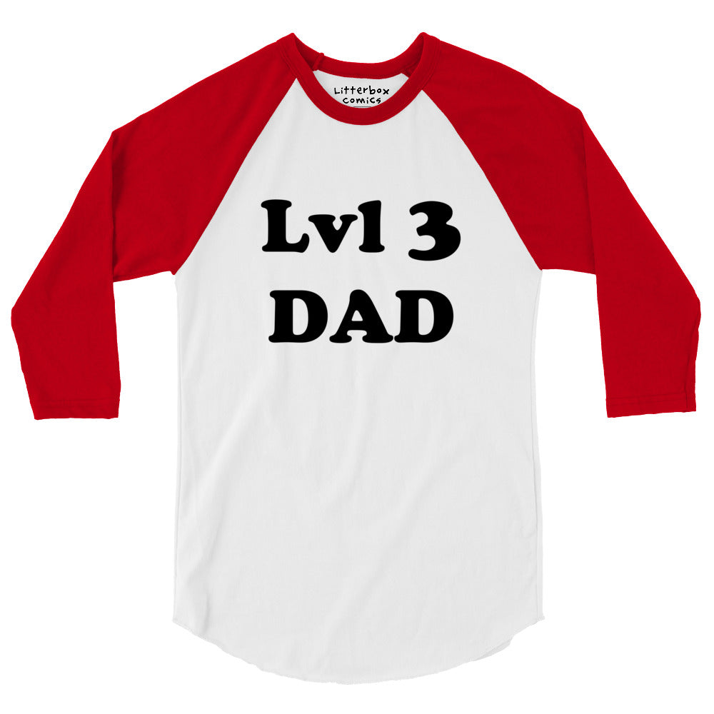 Lvl 3 Dad Raglan T-Shirt