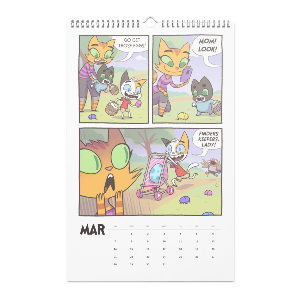 Litterbox Comics 2027 Wall Calendar