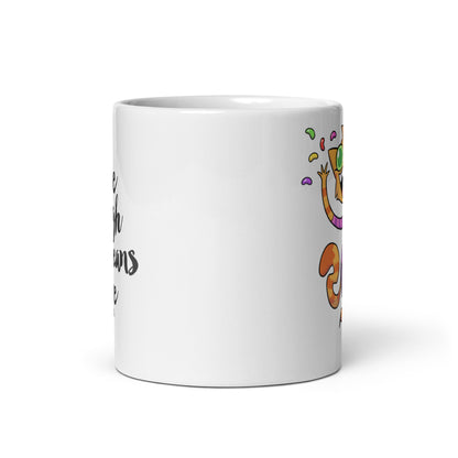 Live Laugh Jellybeans Cake Dancing Fran Mug