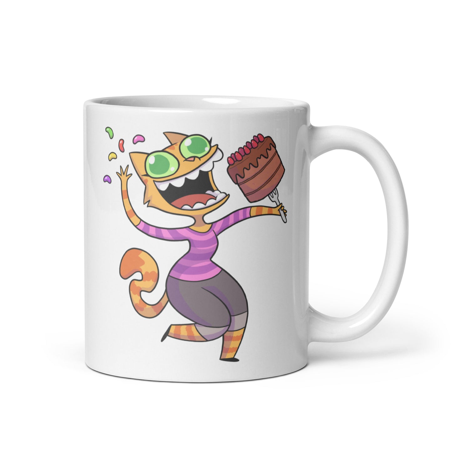 Live Laugh Jellybeans Cake Dancing Fran Mug