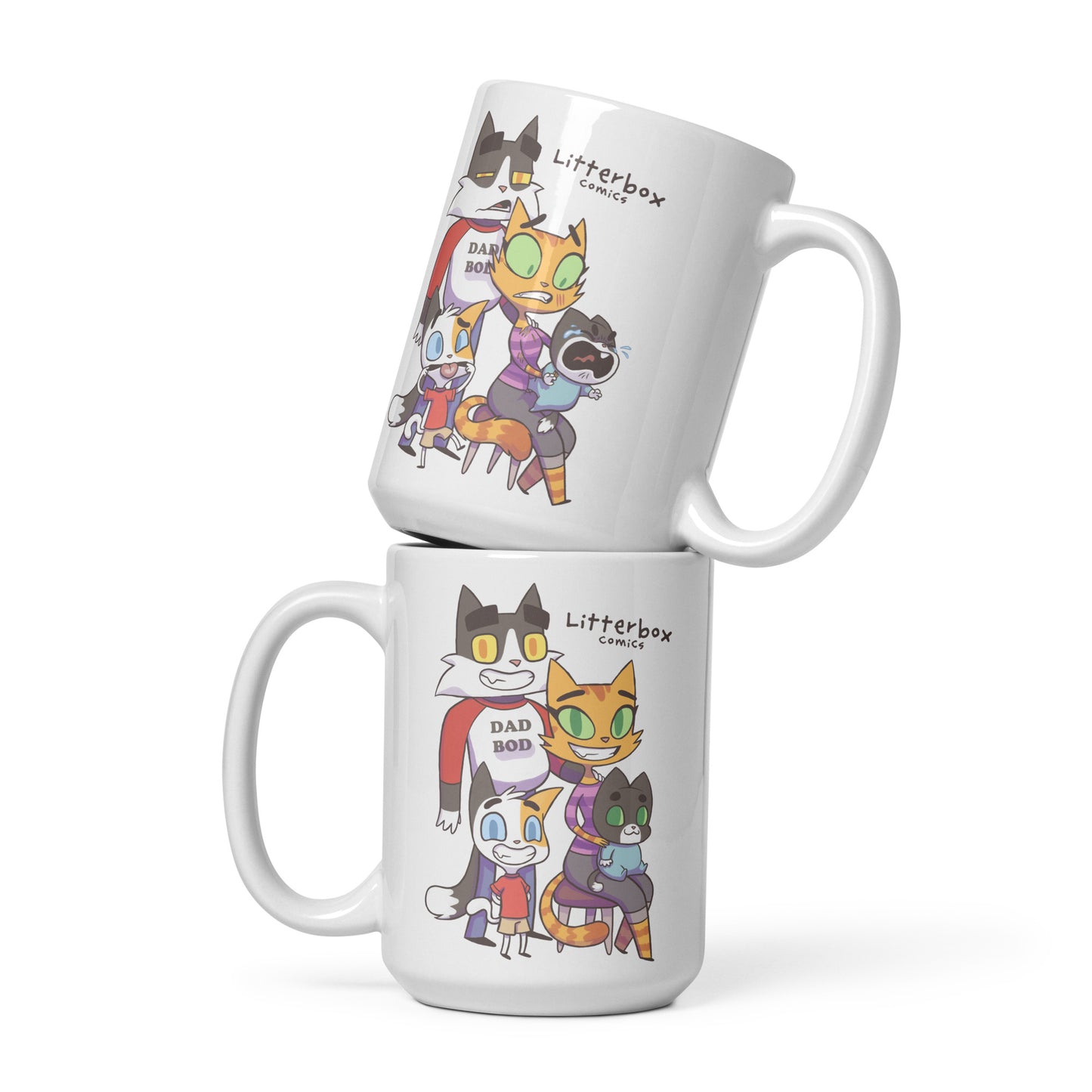Litterbox Family Photos (2 sided) Mug