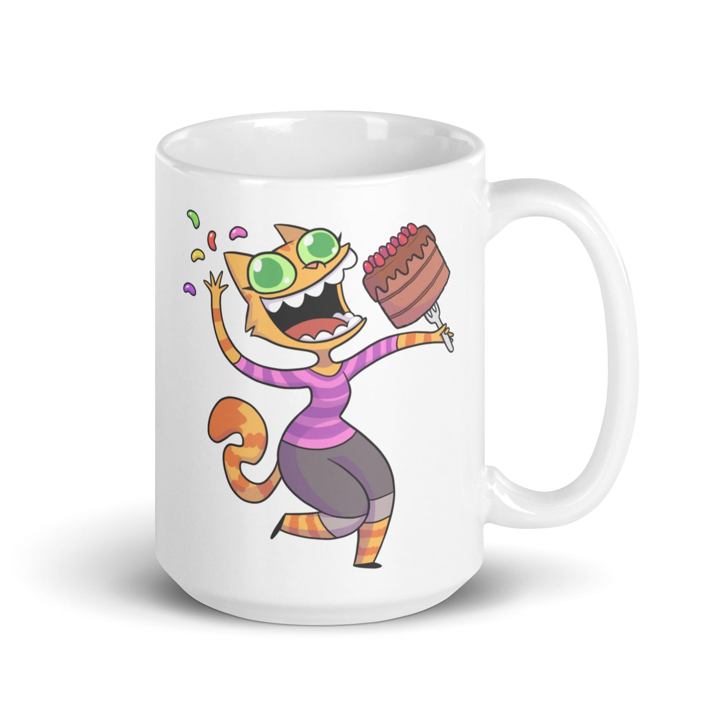 Live Laugh Jellybeans Cake Dancing Fran Mug