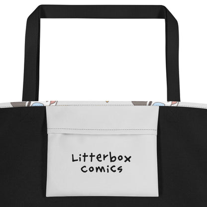 Litterbox Pattern Beach Bag