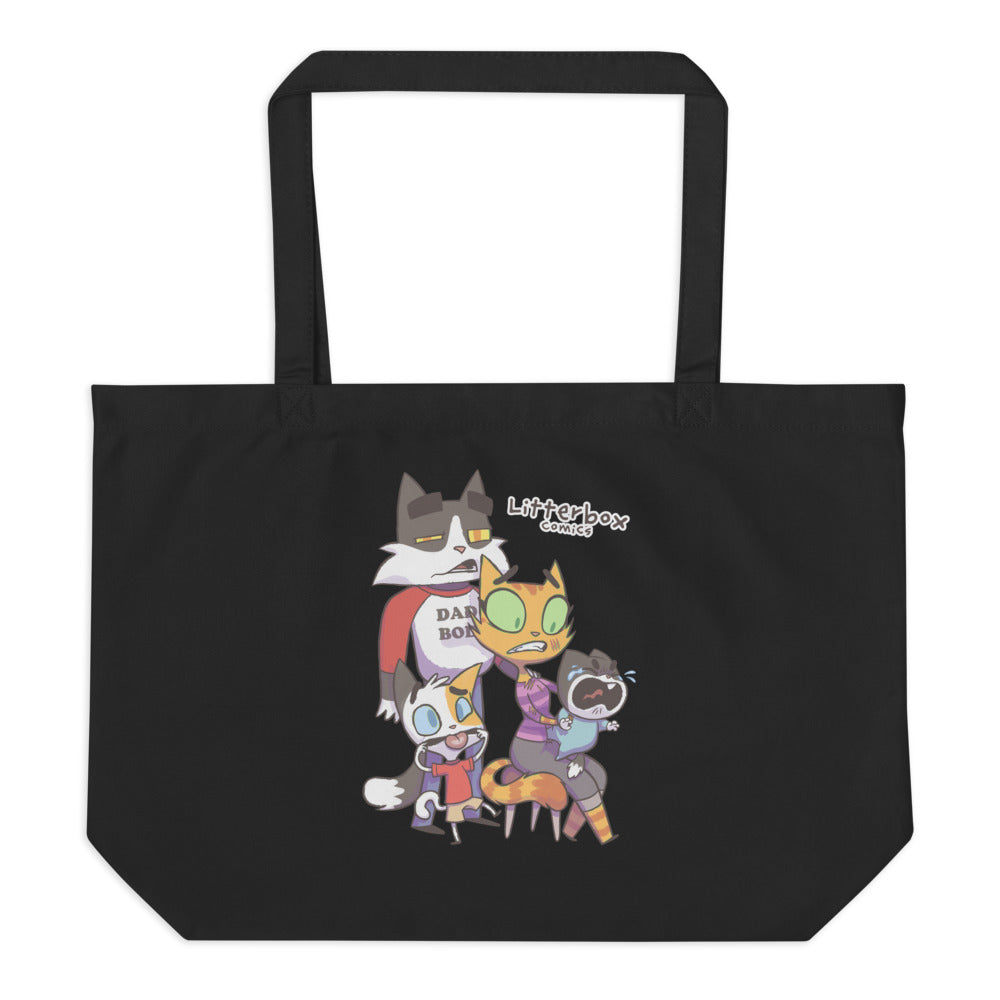 Family Photos (2-Sided) Large Tote Bag