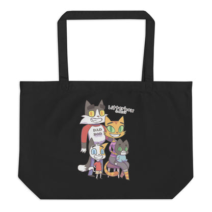 Family Photos (2-Sided) Large Tote Bag