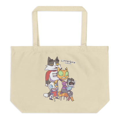 Family Photos (2-Sided) Large Tote Bag