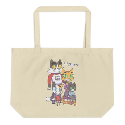 Family Photos (2-Sided) Large Tote Bag