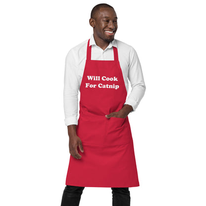 Will Cook For Catnip Apron
