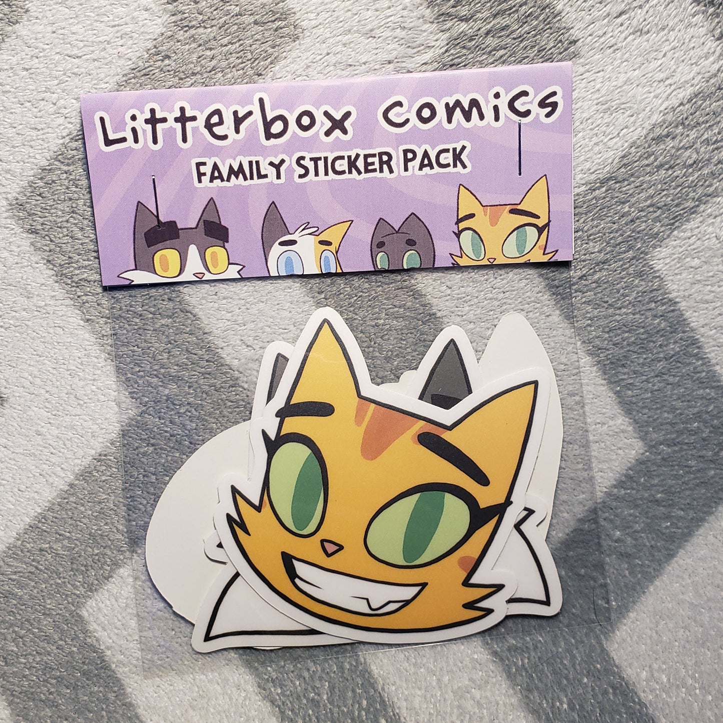 Litterbox Family Sticker Pack