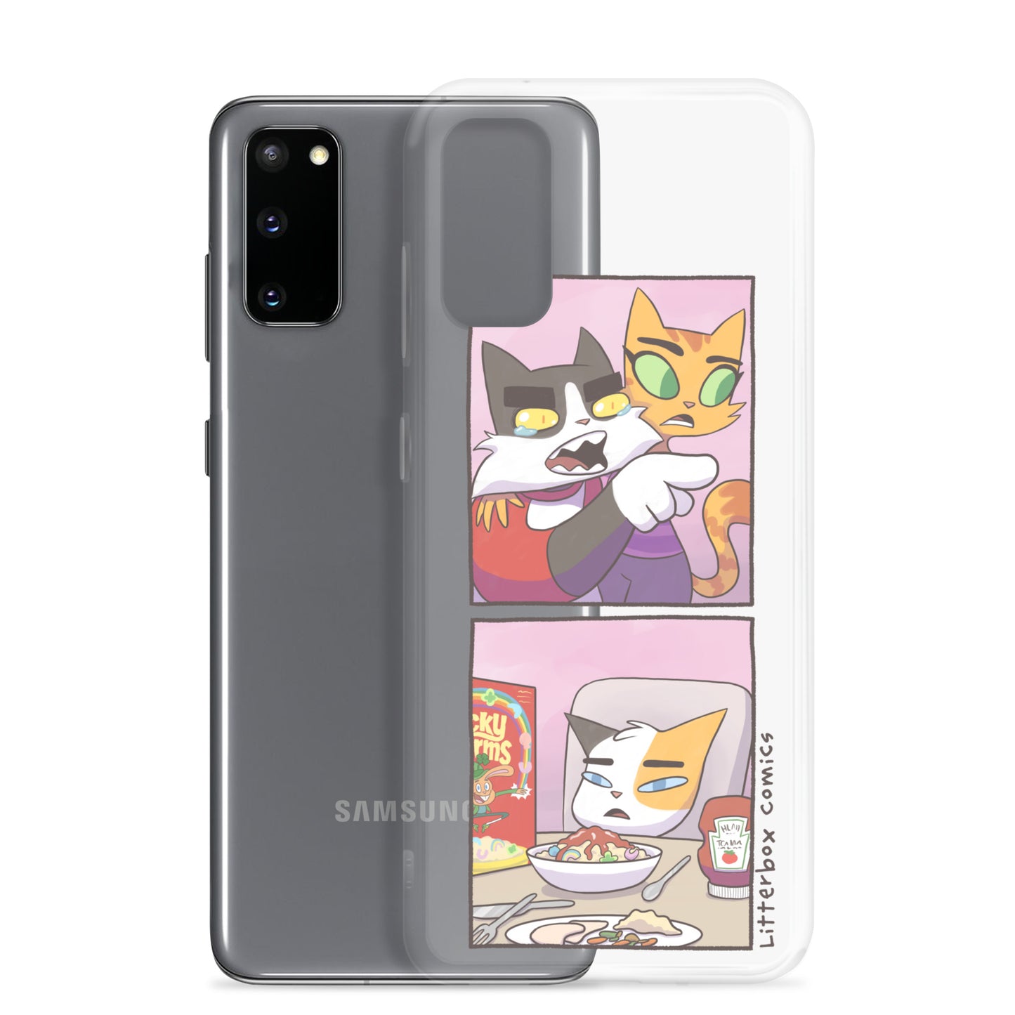 Cat Yelling at Cat Meme Samsung Case